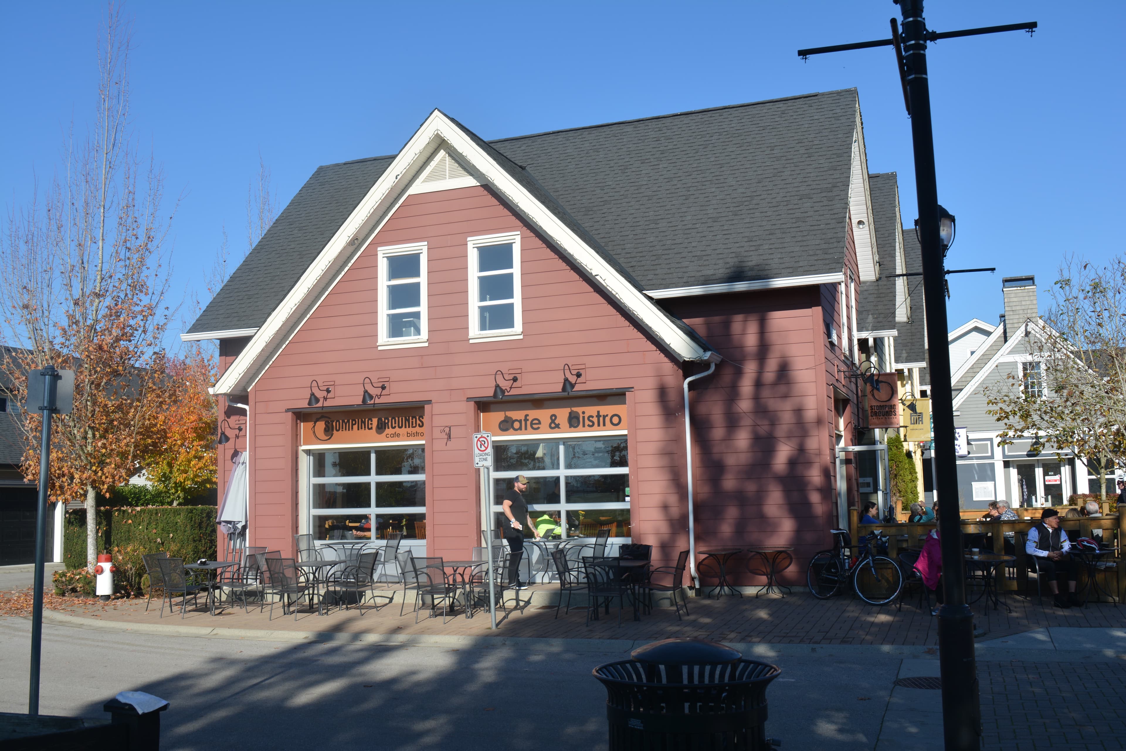 Stomping Grounds Café in Osprey Village, Pitt Meadows, British Columbia.